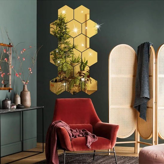 Miroir autocollant | DecoStyle - Mon Salon Cosy