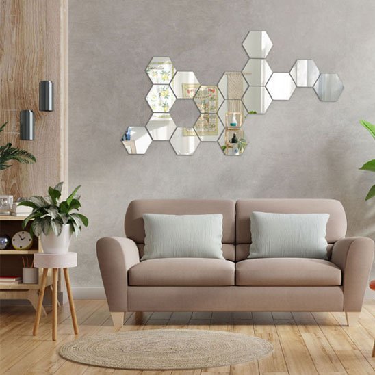 Miroir autocollant | DecoStyle - Mon Salon Cosy